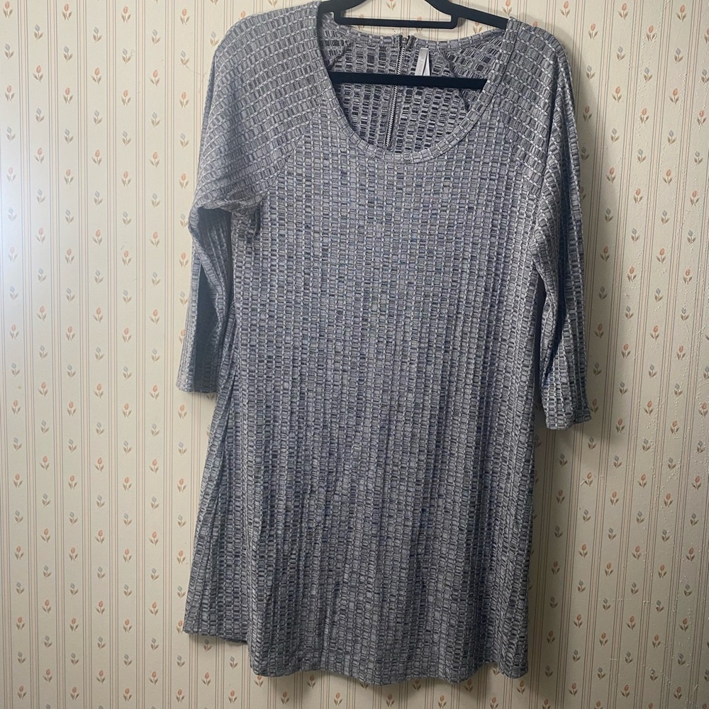 Lightweight, Gray, Large Sweater Dress/Tunic